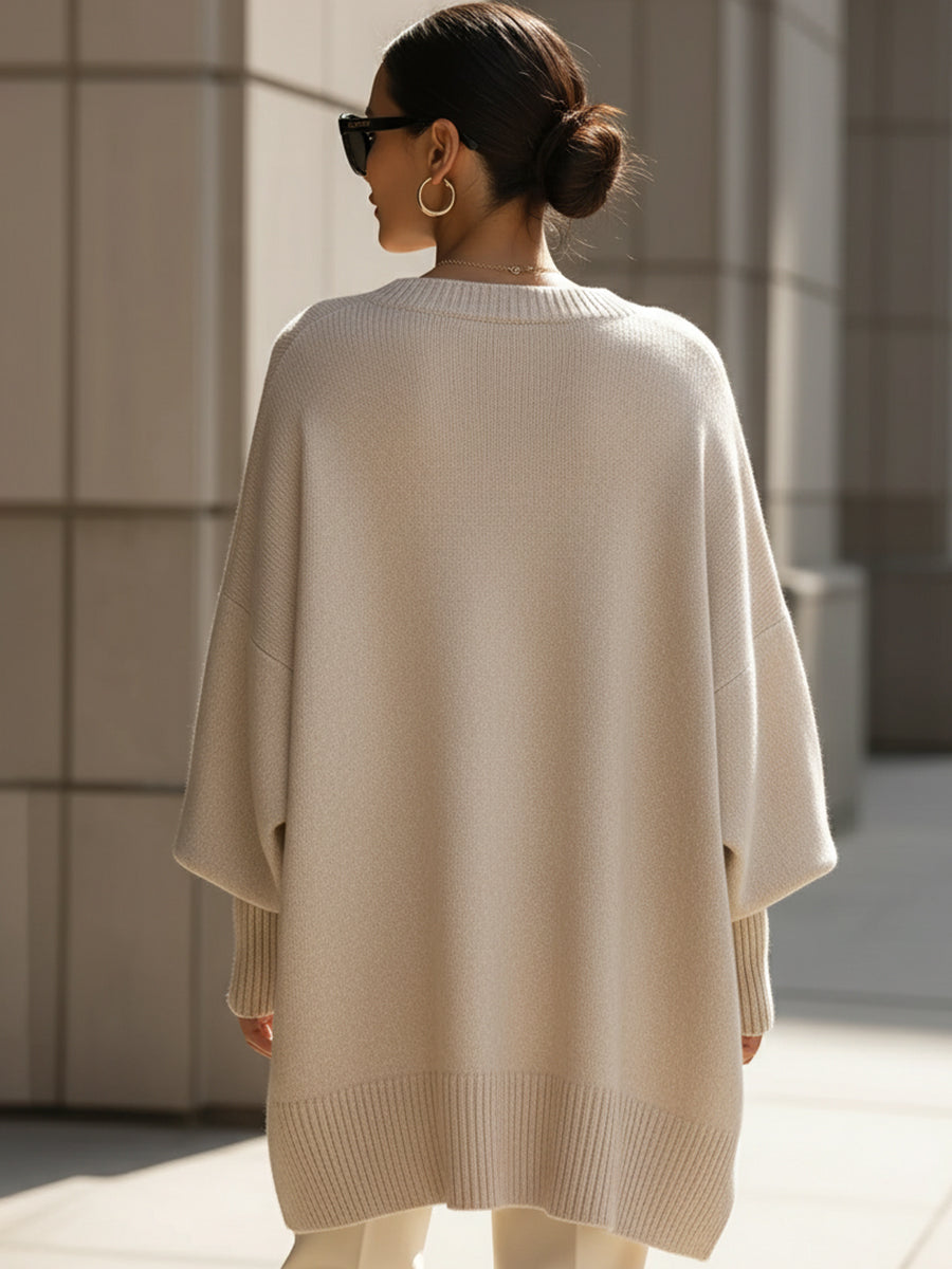 Judy | Elegant Knit Poncho