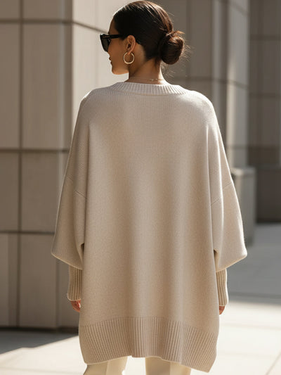 Judy | Elegant Knit Poncho