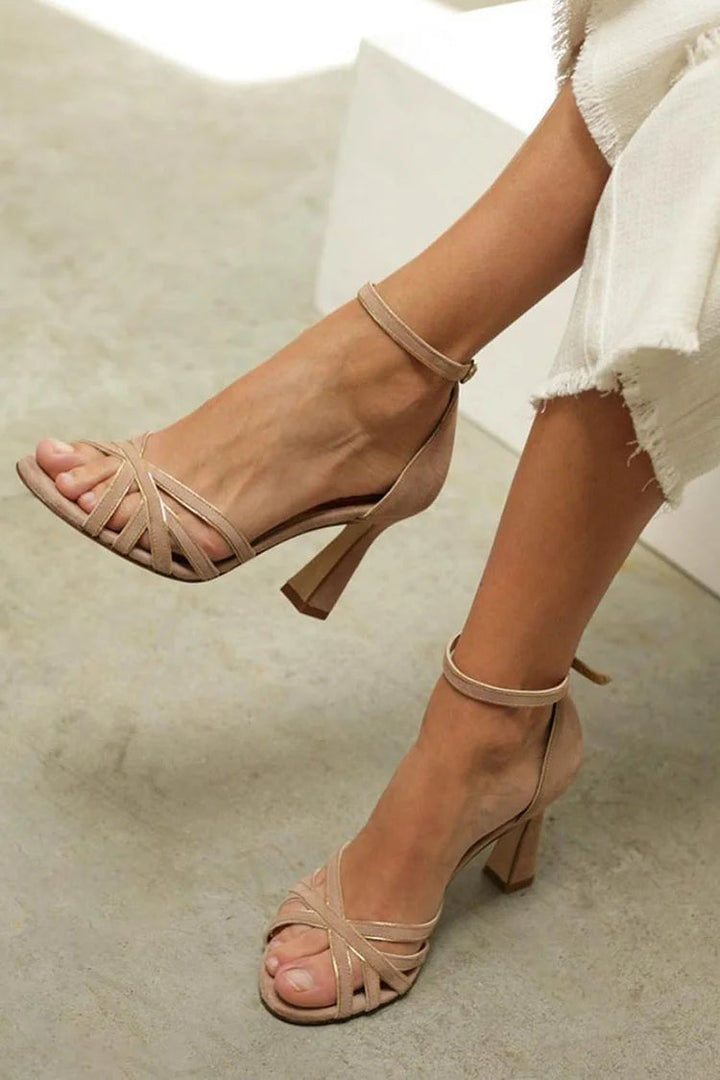 Joud | Strappy Mid-Heel Sandals