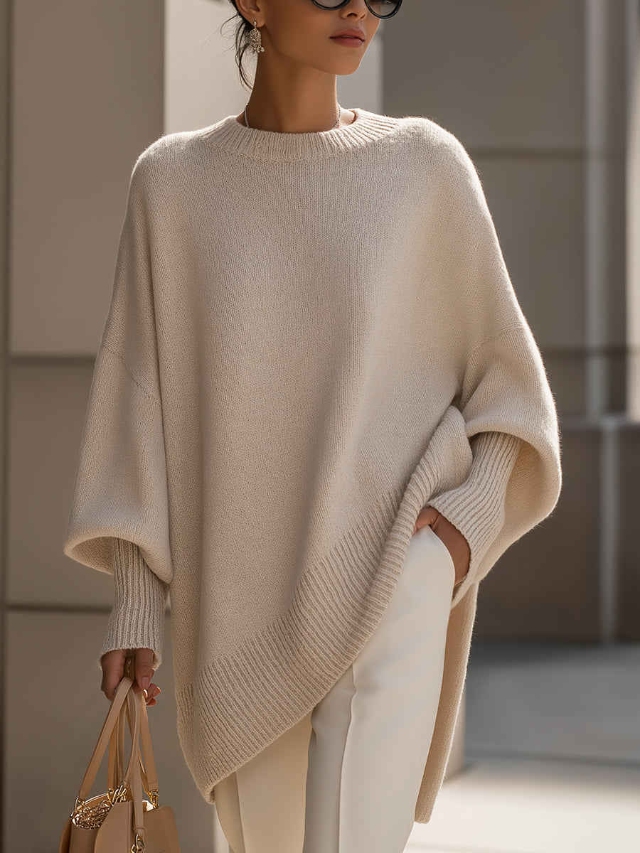Judy | Elegant Knit Poncho