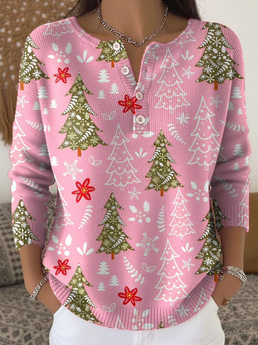 Everly | Christmas Sweater with Buttons