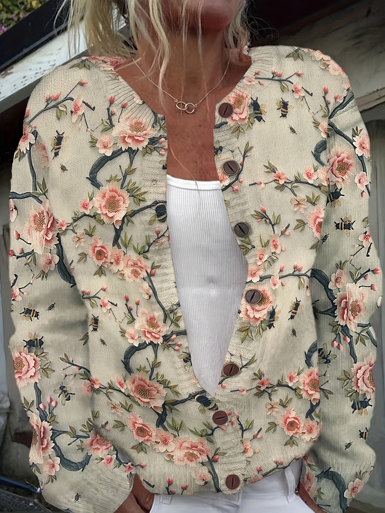 Aurora – Blossom Bee Knit Cardigan