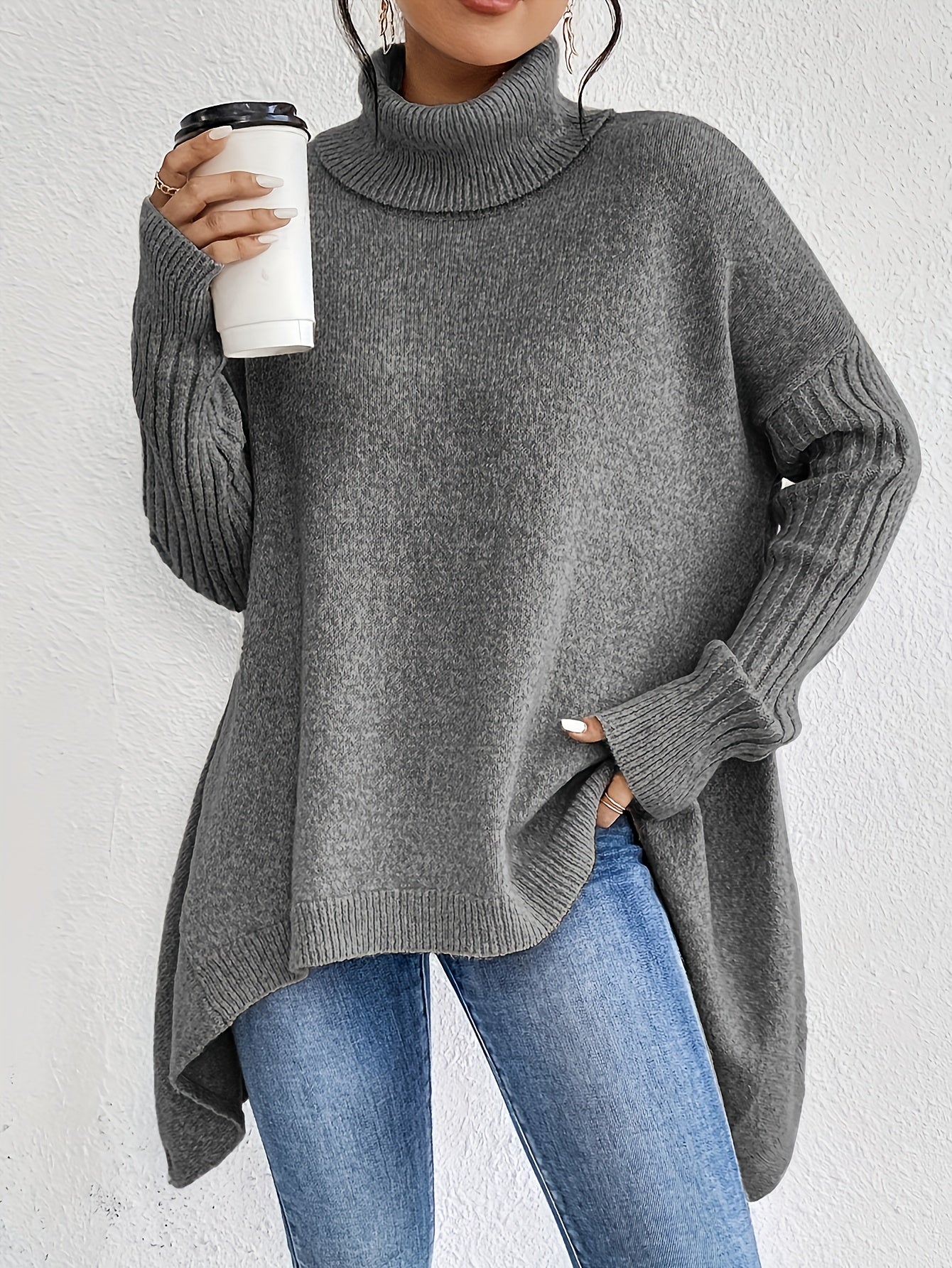 Audrey | Luxe Turtleneck Poncho