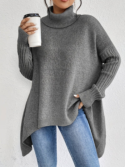 Audrey | Luxe Turtleneck Poncho