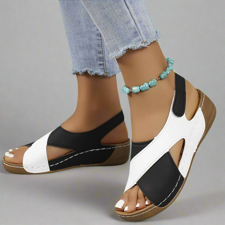 Dalia | Colorblock Slingback Sandals