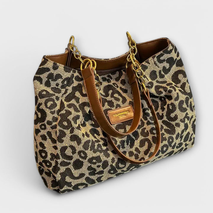 Samira | Leopard Canvas Tote