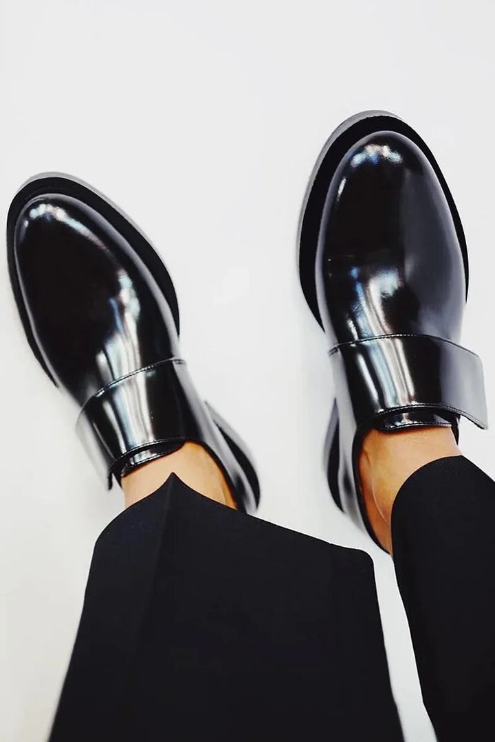 Asma | Polished Strap Loafers