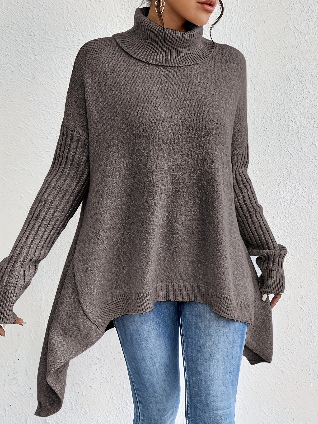 Audrey | Luxe Turtleneck Poncho