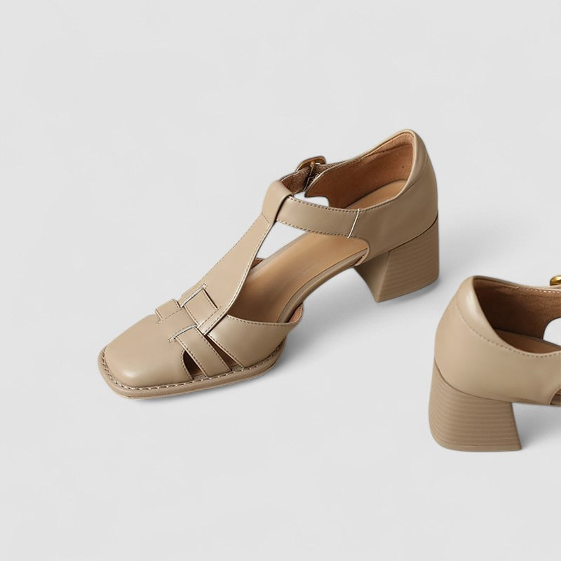 Dalal | Orthopedic T-Strap Block Heels