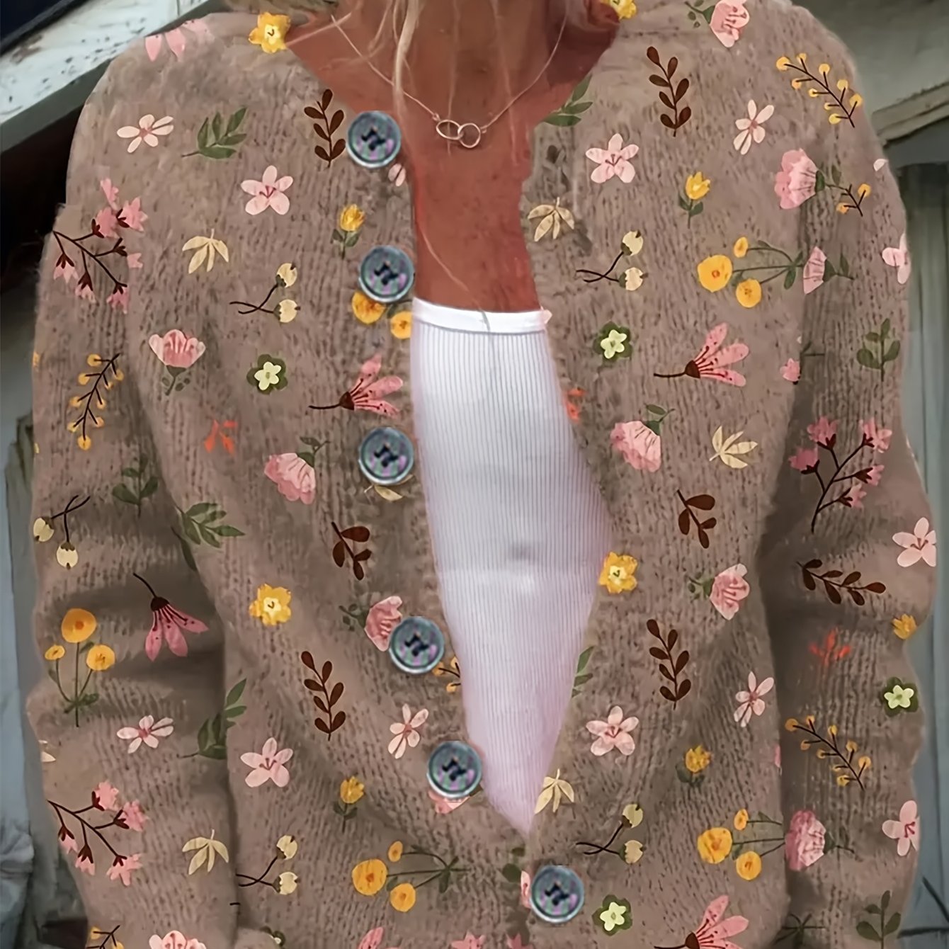 Hattie – Wildflower Knit Cardigan