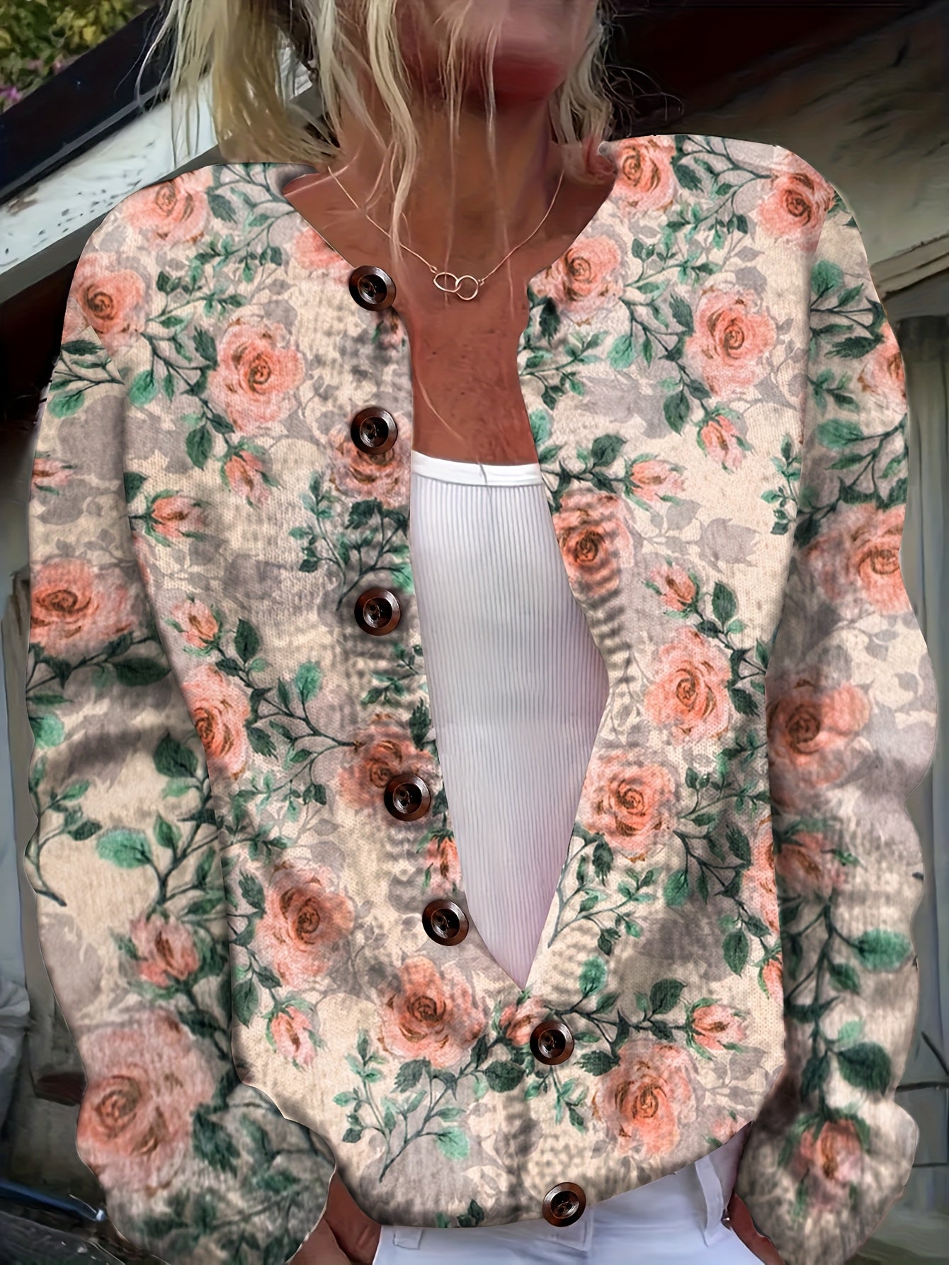 Isabella – Rose Garden Knit Cardigan
