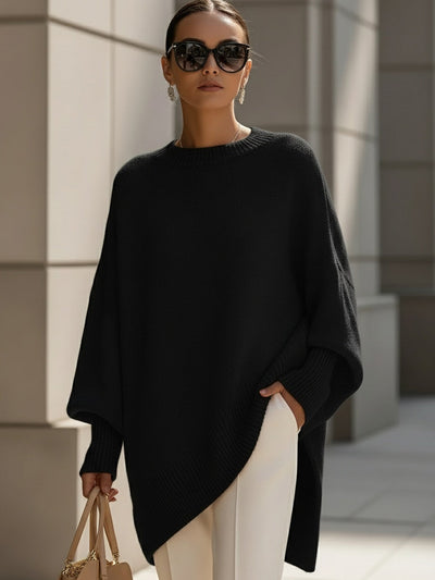 Addison | Elegant Knit Poncho