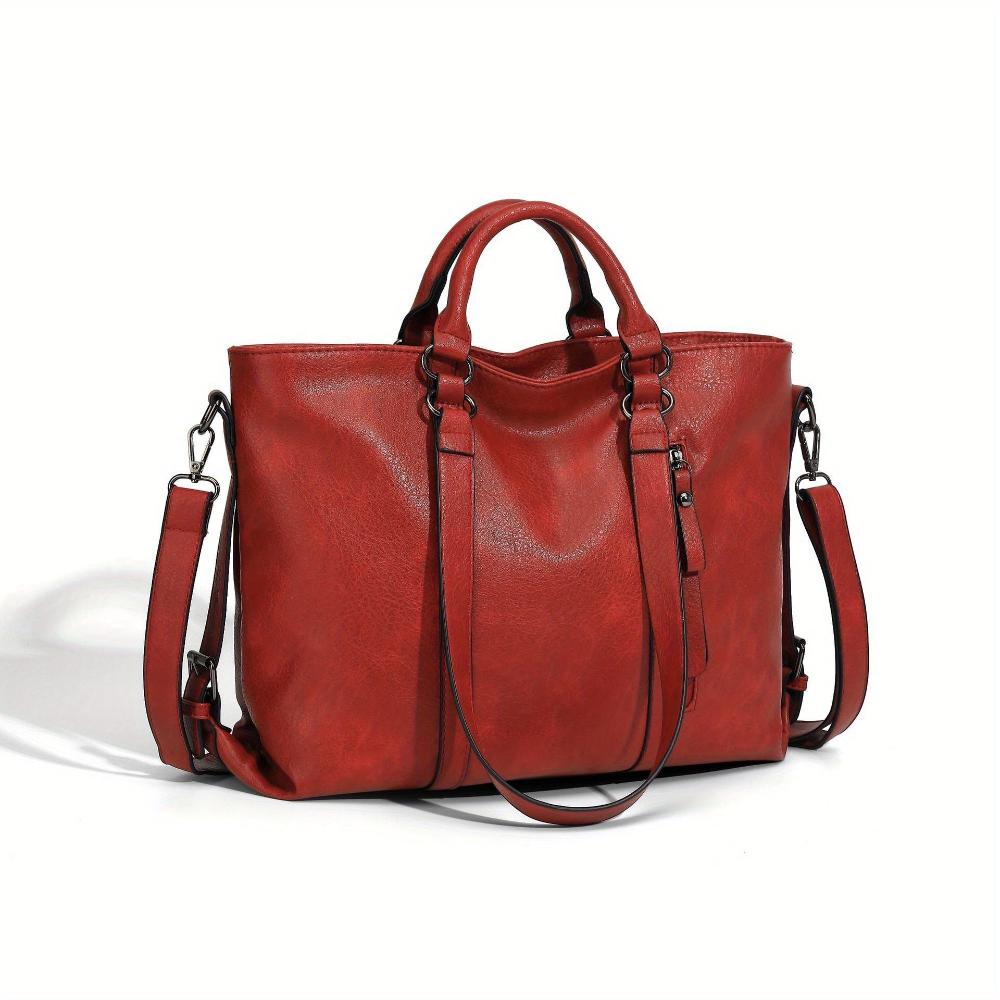Rania | Classic Leather Tote Bag