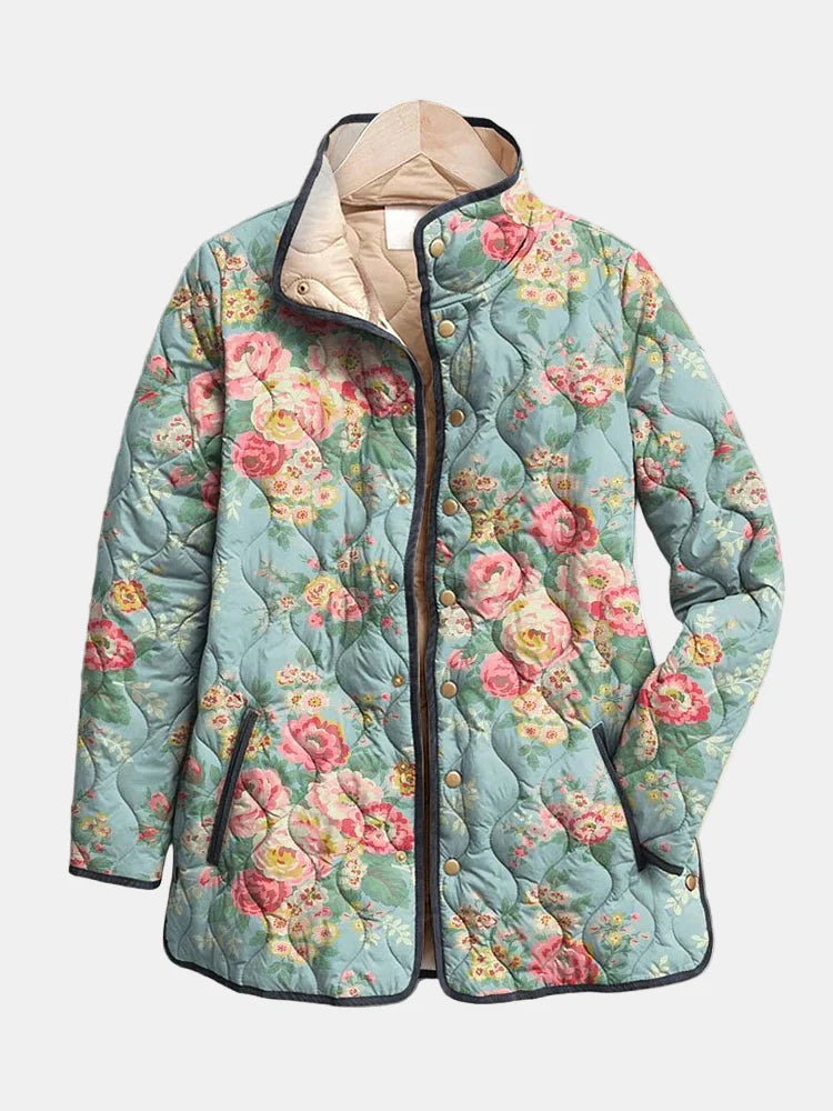 Lydia | Quilted Floral Jacket