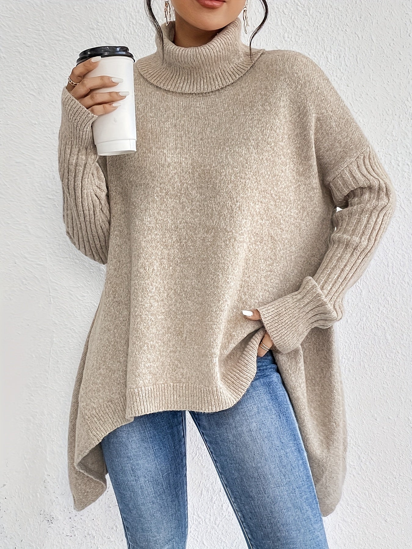 Audrey | Luxe Turtleneck Poncho