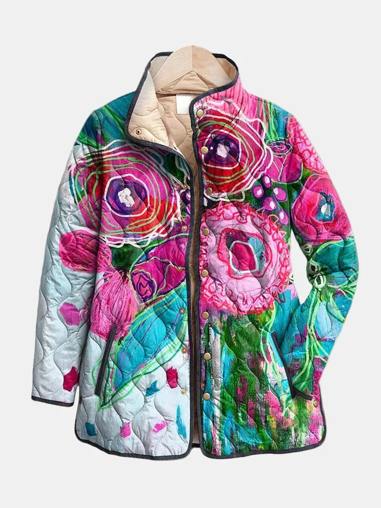 Arabella | Elegant Floral Patterned Jacket