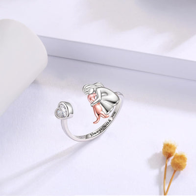 Audrey & Brandon | Dog Embrace Ring (Rose)
