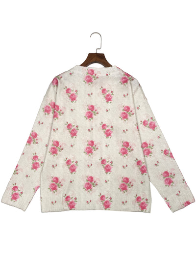 Betsy – Garden Rose Knit Cardigan