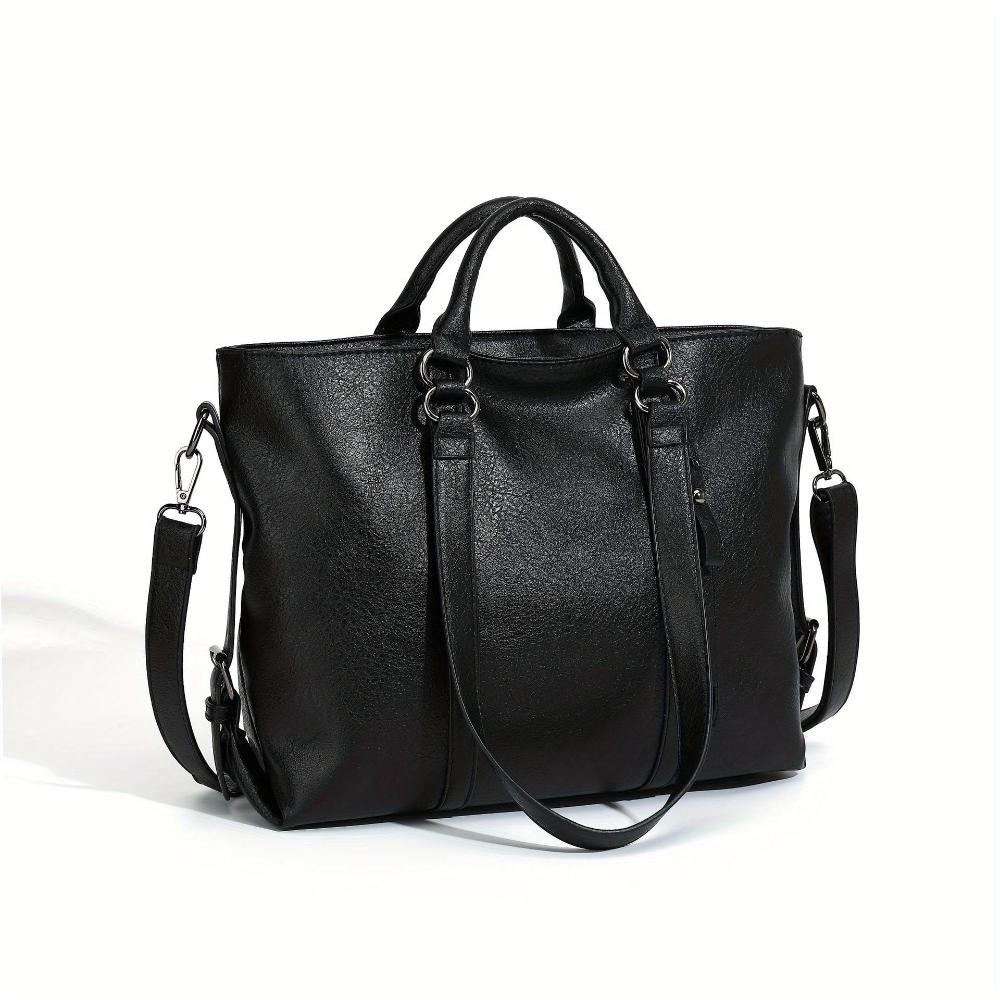 Rania | Classic Leather Tote Bag