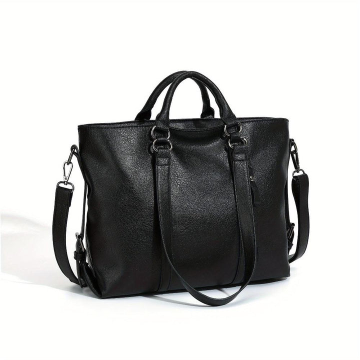 Rania | Classic Leather Tote Bag