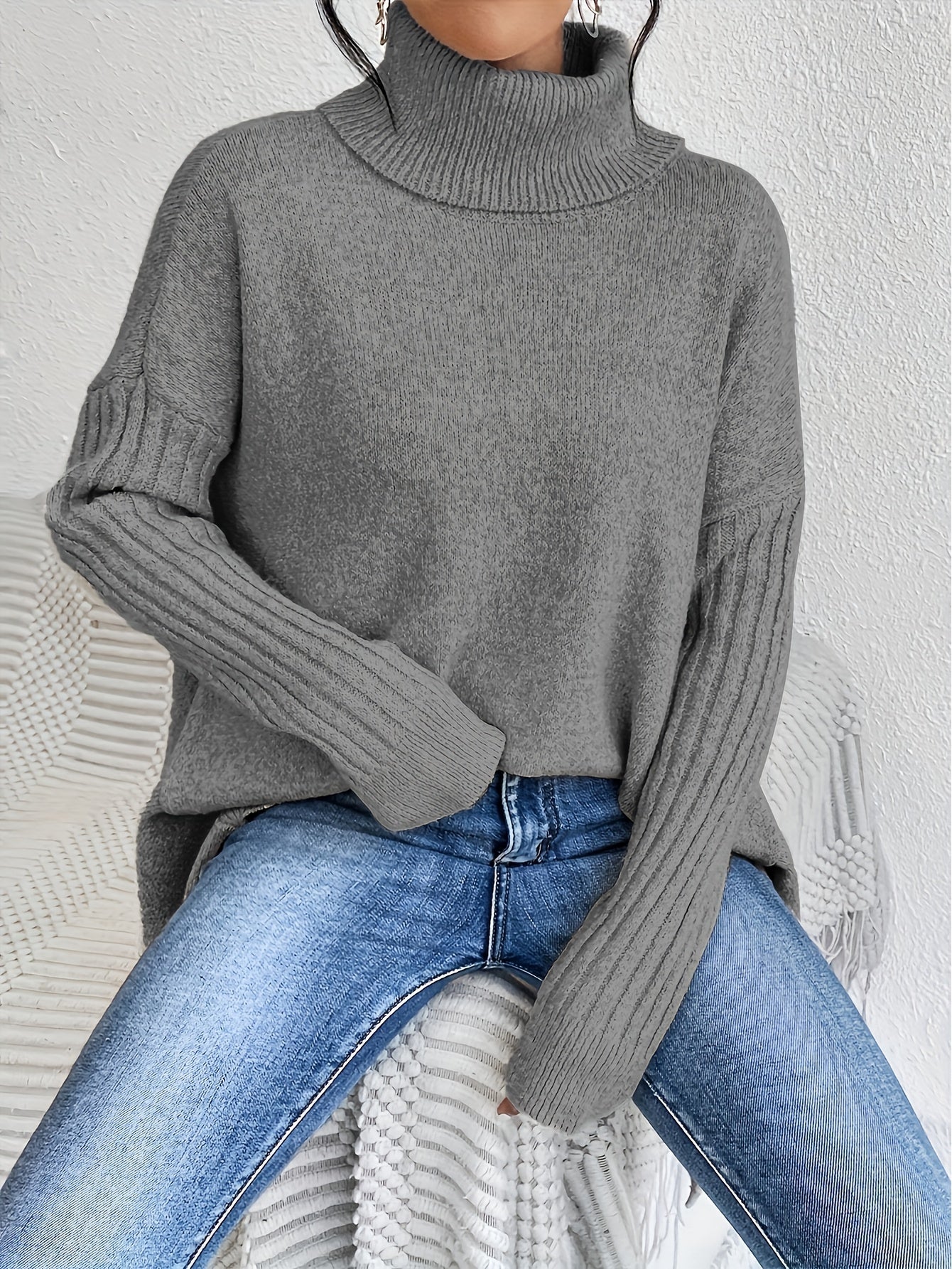 Audrey | Luxe Turtleneck Poncho