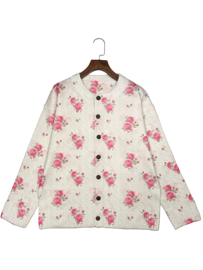 Betsy – Garden Rose Knit Cardigan