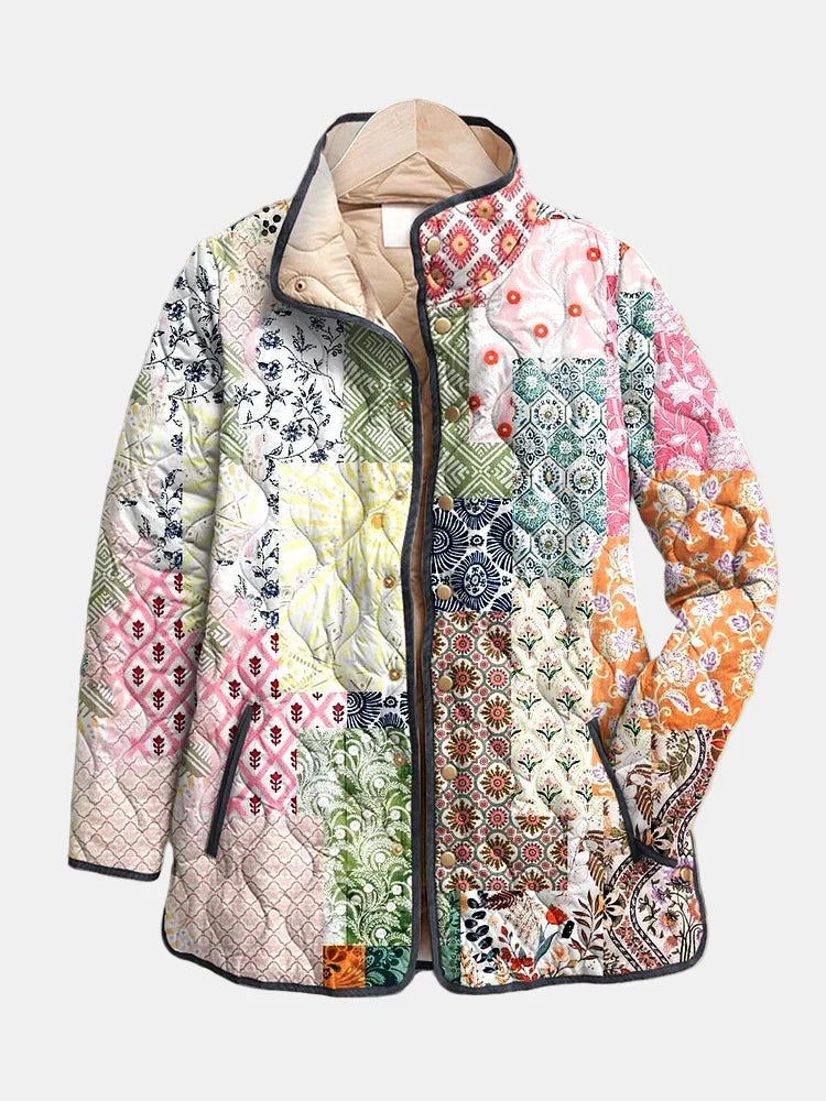 Isolde | Patchwork Floral Quilted Jacket