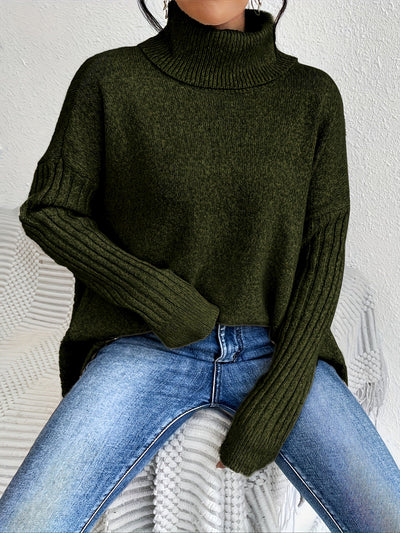 Audrey | Luxe Turtleneck Poncho