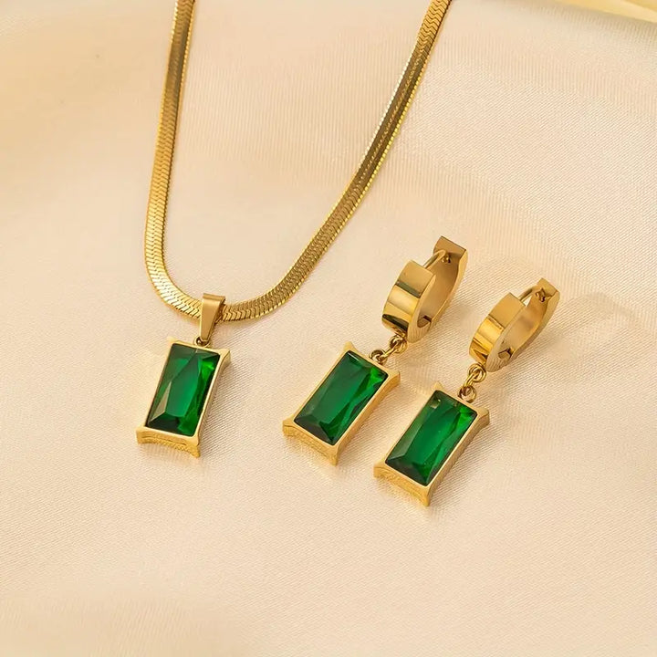 Emerald Signature | Gold Jewellery Set