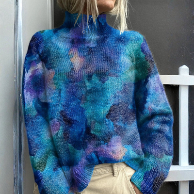 Bella | Midnight Bloom Turtleneck