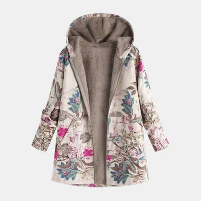 Ava | Patchwork Cozy Hooded Jacket