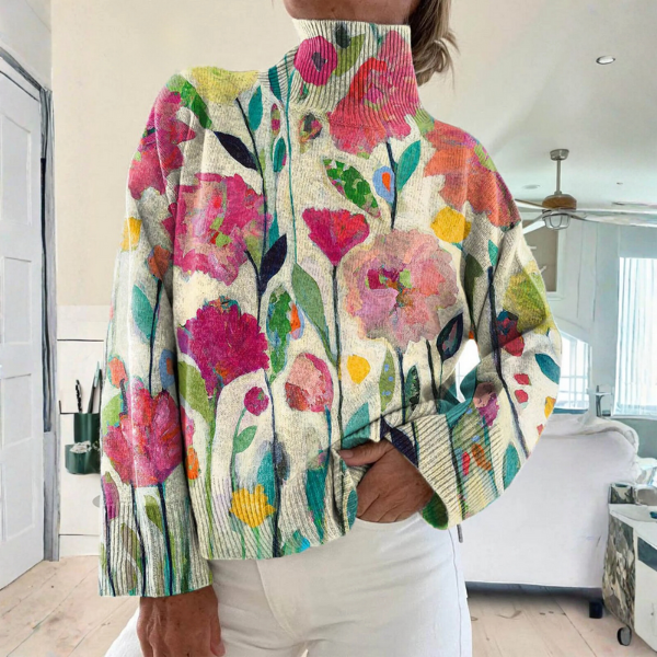 Emma | Garden Bloom Turtleneck
