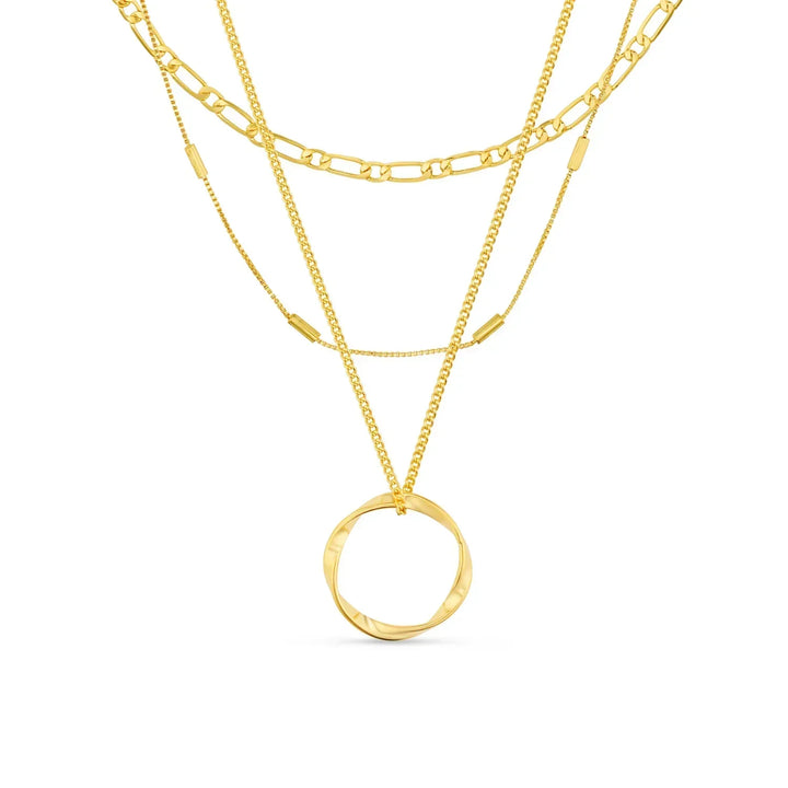 Open Circle | Gold Layered Necklace