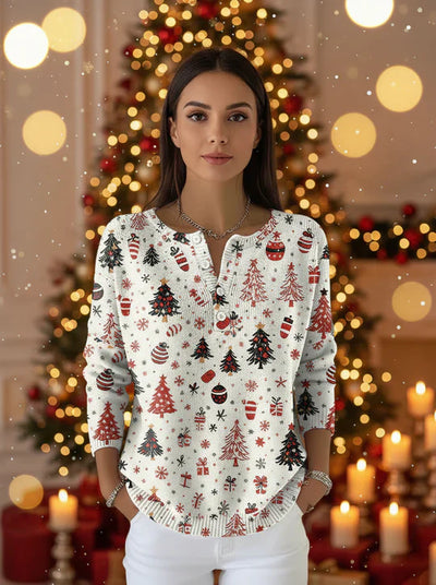 Natalia | Christmas Sweater with Buttons