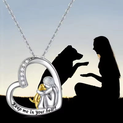 Audrey & Brandon | Dog Embrace Necklace