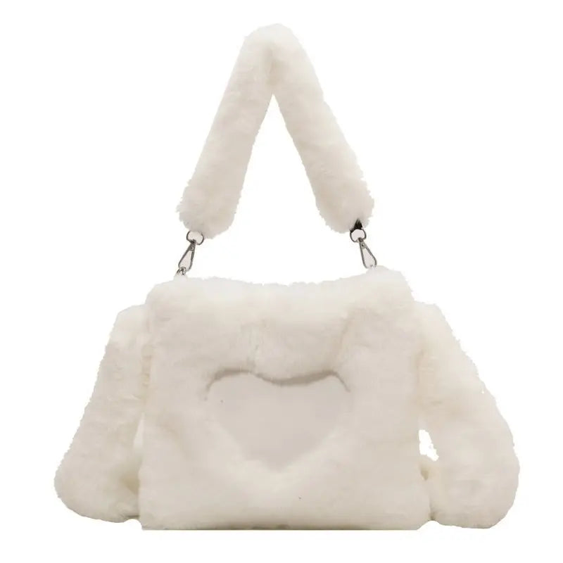 Hessa | Plush Heart Shoulder Bag
