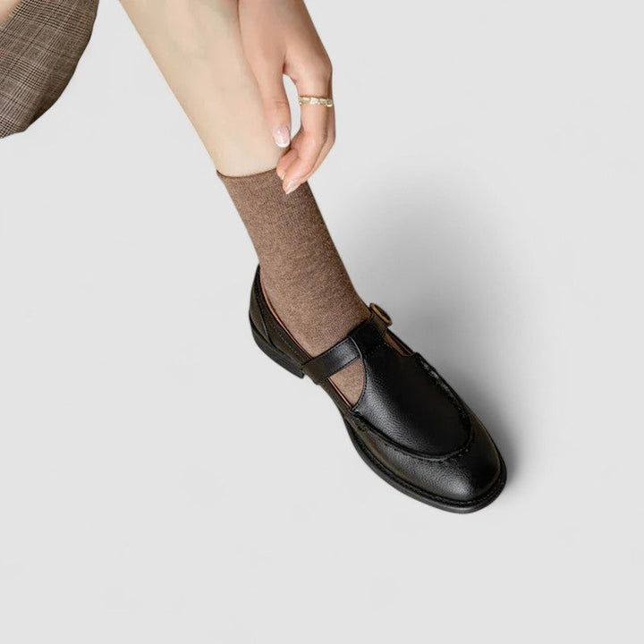 Shaikha | Orthopedic Square-Toe Mary Jane Shoes