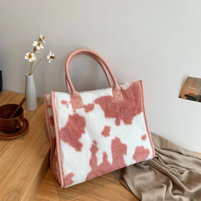 Hind | Soft Faux Fur Shopper Tote