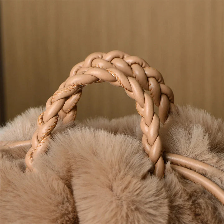 Safiya | Plush Pumpkin Shoulder Tote