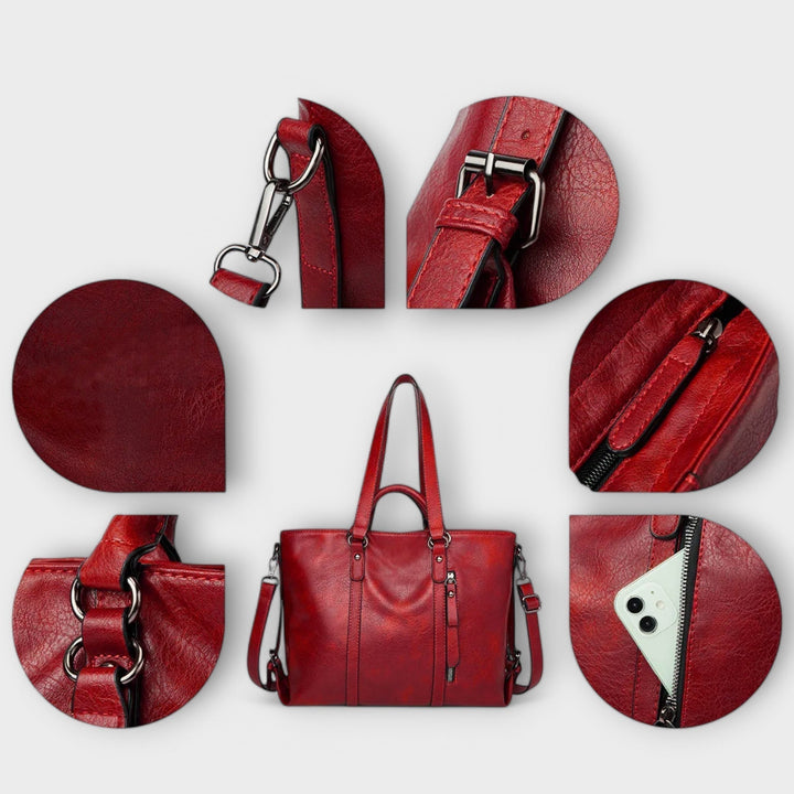 Huda | Large Leather Bag