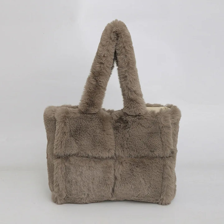Asma | Faux Fur Shopper Tote