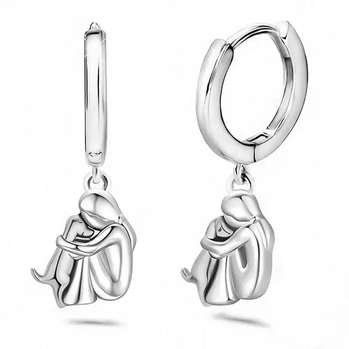 Amina & Layla | Dog Embrace Earrings