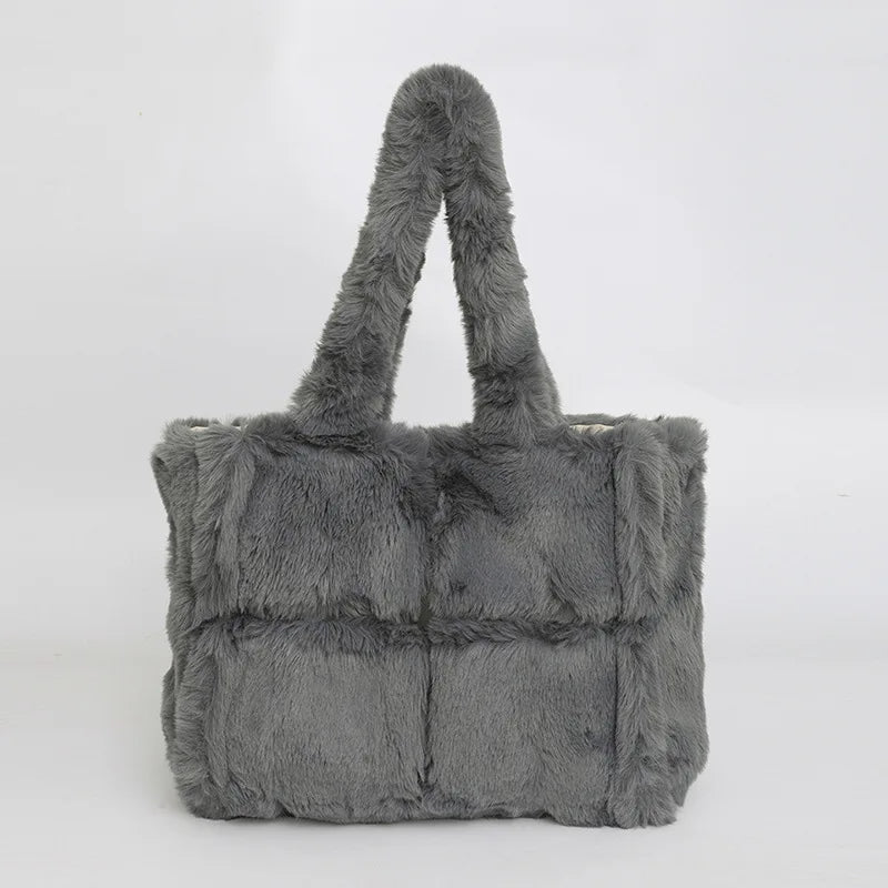 Asma | Faux Fur Shopper Tote