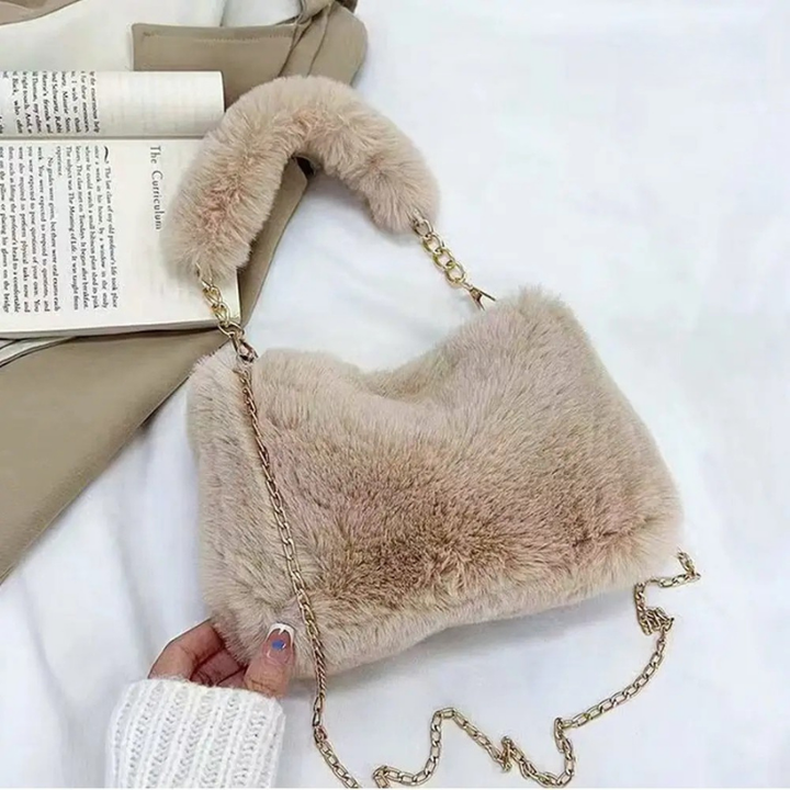 Rania | Plush Chain Shoulder Bag
