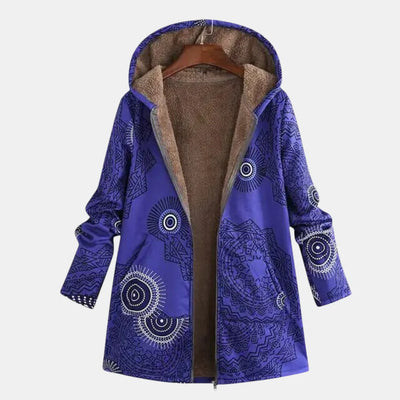 Ava | Patchwork Cozy Hooded Jacket