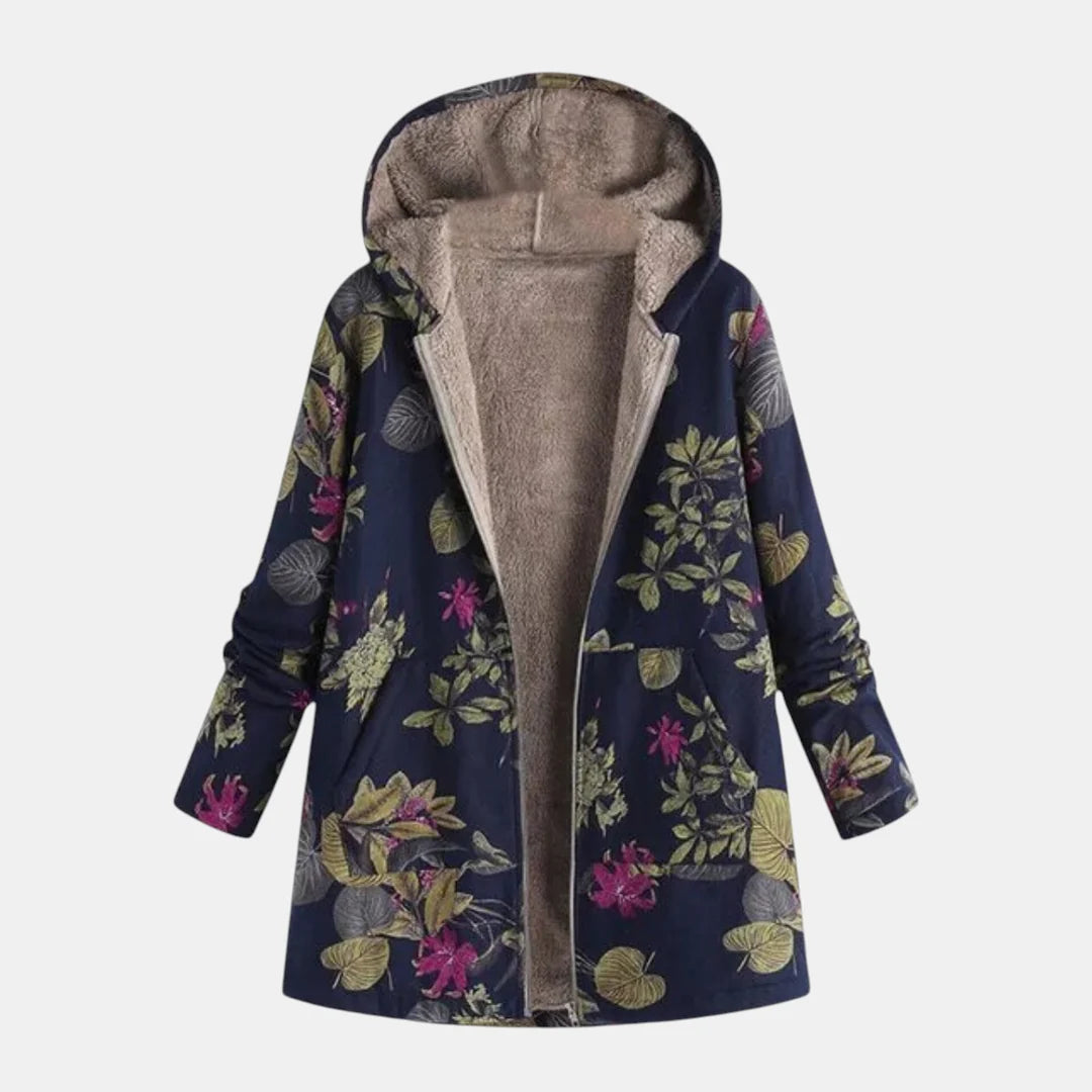 Ava | Patchwork Cozy Hooded Jacket