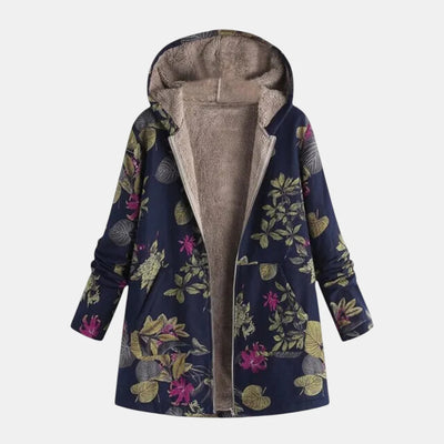 Ava | Patchwork Cozy Hooded Jacket