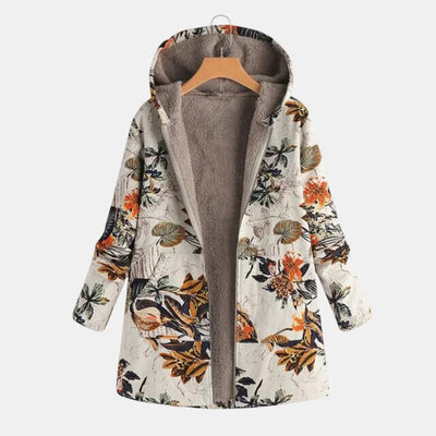 Ava | Patchwork Cozy Hooded Jacket