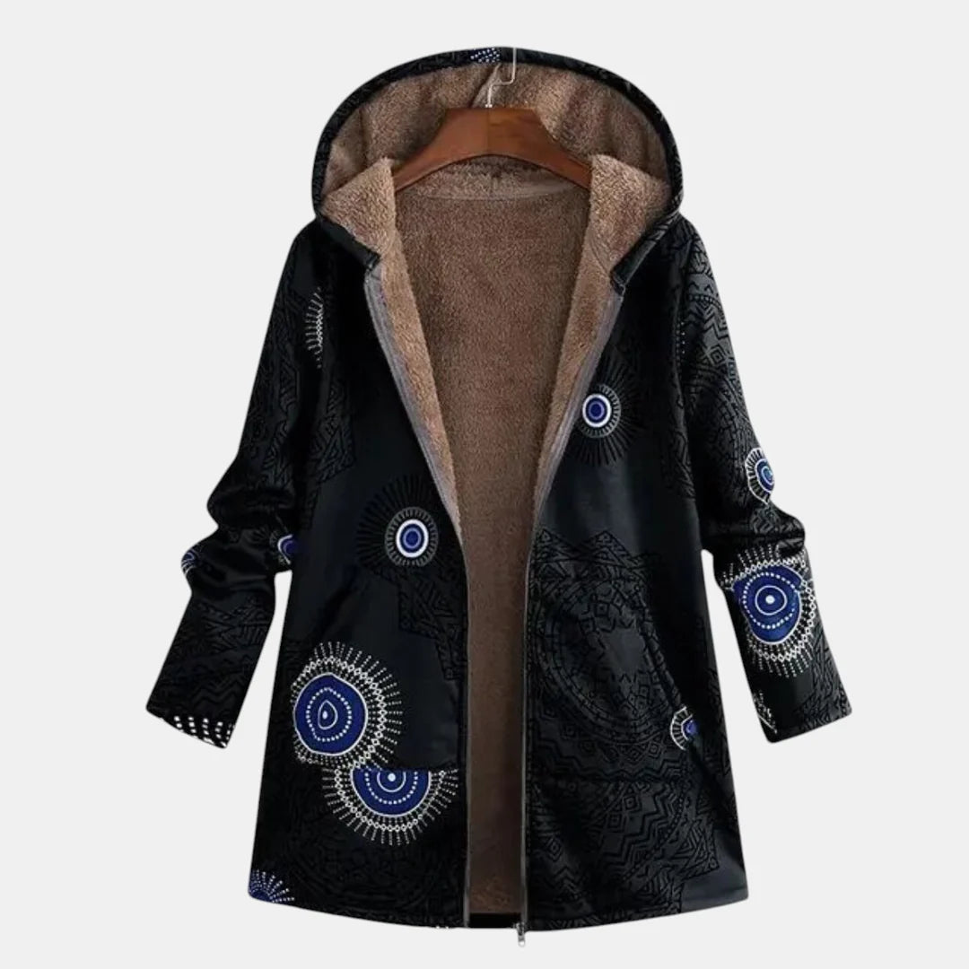 Ava | Patchwork Cozy Hooded Jacket