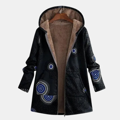 Ava | Patchwork Cozy Hooded Jacket